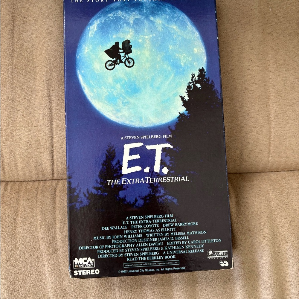 Vintage E.T. VHS tape